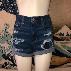 SOLD! AEO Super Hi Rise Shorts
